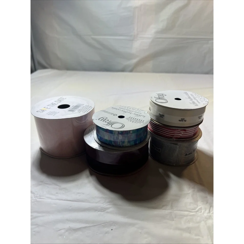 Lot Of 6 Rolls Of Crafting Ribbon #1